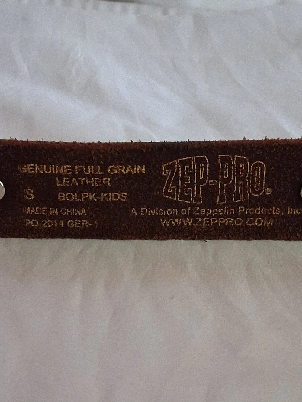 ZEP-PRO Kids Georgia Southern Eagles Leather Concho Belt